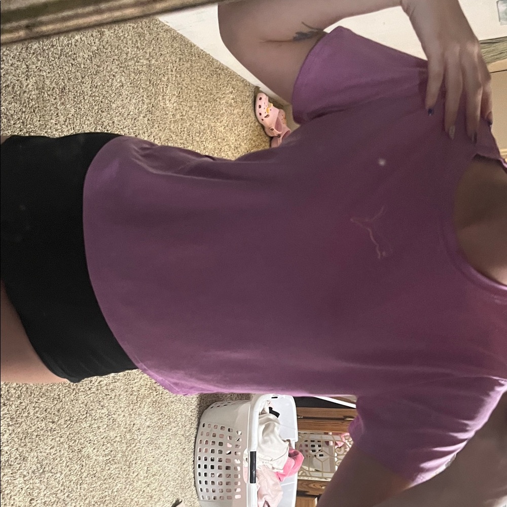 Puma Women's Short Sleeve Purple Tee